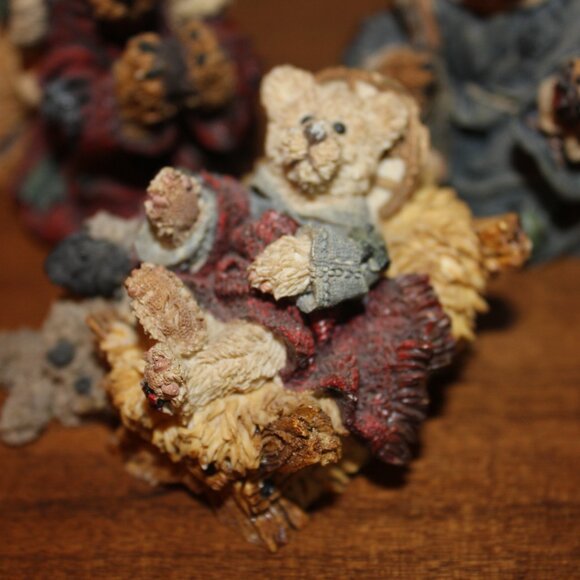 Boyds Bear Nativity Christmas Peace on Earth Series #4 Figurine Set Vintage 1995 - Picture 2 of 13